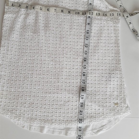 💖Host Pick 💖Tommy Hilfiger Tank Top Sleeveless White  Eyelet Cotton Shirt - Picture 11 of 12